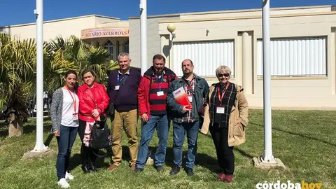 Responsables de CCOO que han estado en las oposiciones de auxiliar de enfermer&iacute;a
