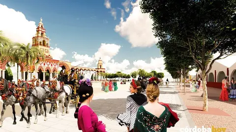 Infograf&iacute;a de la urbanizaci&oacute;n de la Portada del recinto ferial