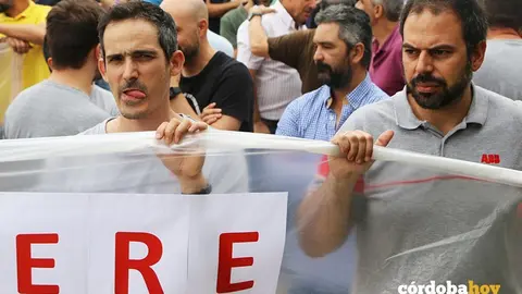 Protesta de trabajadores en ABB