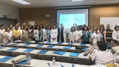 Participantes en la escuela taller de c&aacute;ncer de mama en profesionales del &aacute;mbito sanitario