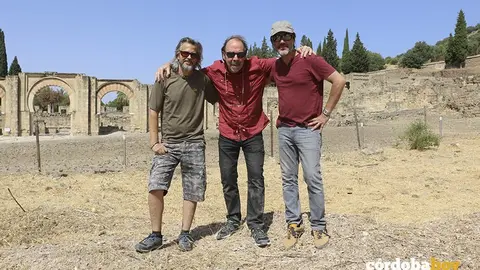 El equipo de la Televisi&oacute;n Francesa en Medina Azahara