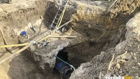Obras de reparaci&oacute;n del abastecimiento de agua en Montilla