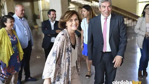 Carmen Calvo esta ma&ntilde;ana en C&oacute;rdoba 1