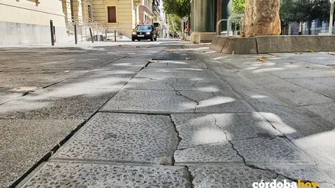 Estado del pavimento en el Bulevar Gran Capit&aacute;n 3