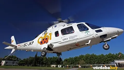 Helic&oacute;ptero sanitario del 061, en una imagen de archivo