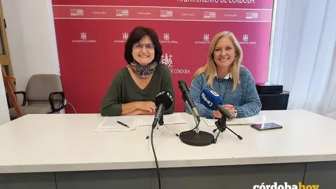 Amparo Pernichi y Cristina Pedrajas