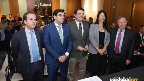 El alcalde junto a responsables de Emacsa, Cajasol y AEAS en la jornada t&eacute;cnica sobre aguas potables