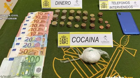 Droga incautada por la Guardia Civil de Pozoblanco