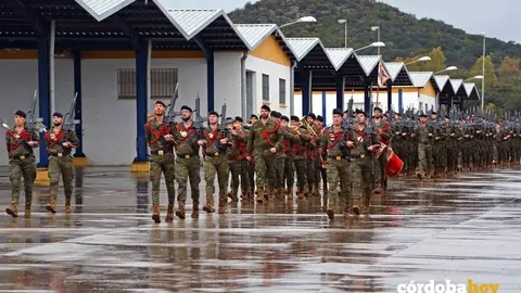 Parada militar para despedir al contingente el pasado diciembre