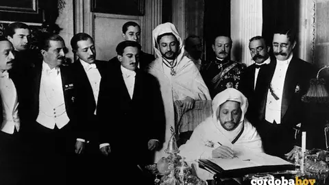 Firma del tratado en la Conferencia de Algeciras de 1906