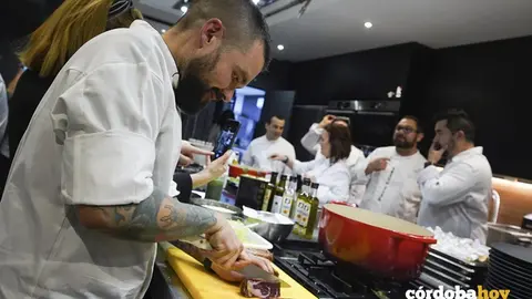 Cena promocional de la gastronom&iacute;a cordobesa en el espacio Kitchen Club de Madrid 2