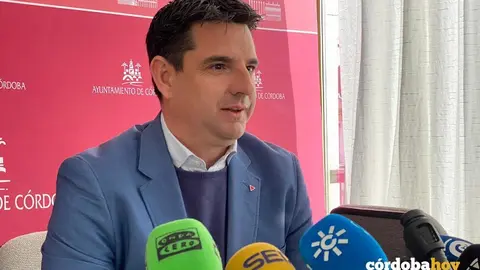 Pedro Garc&iacute;a en la rueda de prensa de hoy