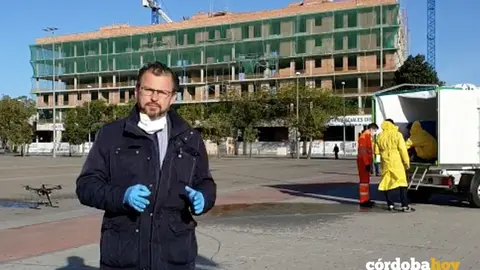 David Dorado explica el uso de drones para desinfectar la ciudad de coronavirus