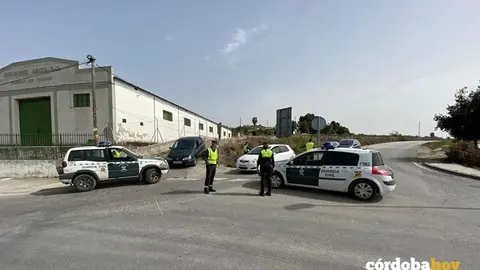 Operativos de la Guardia Civil en Baena, en una imagen de archivo