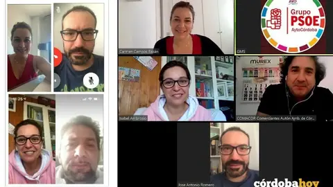 Encuentro entre concejales del Psoe y responsables de la venta ambulante
