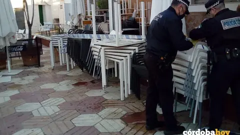 Clausura de bares en El Tablero