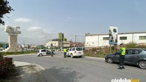 Operativos de la Guardia Civil en Baena, en una imagen de archivo