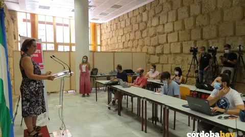Blanca Torrent en la rueda de prensa de impulso al tejido cultural