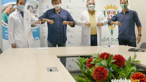 Firma entre el hospital San Juan de Dios y el C&oacute;rdoba C.F