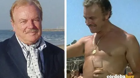Manuel Gallardo en una imagen reciente y al lado en Verano Azul