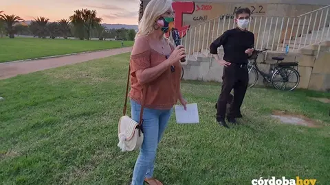Cristina Pedraja en la reuni&oacute;n del mi&eacute;rcoles en el Avi&oacute;n Cultural