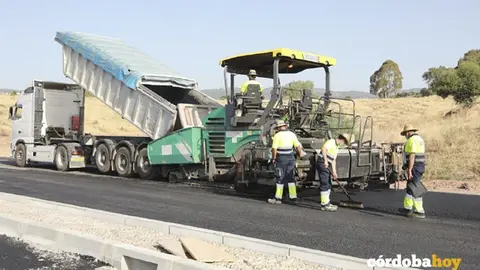 Obra p&uacute;blica en la Ronda Norte de C&oacute;rdoba