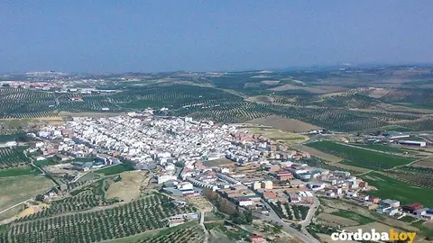 Vista a&eacute;rea del municipio de Montalb&aacute;n de C&oacute;rdoba