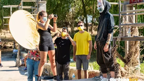Imagen del rodaje del videoclip de Blake a cargo de Salmorejo Producciones
