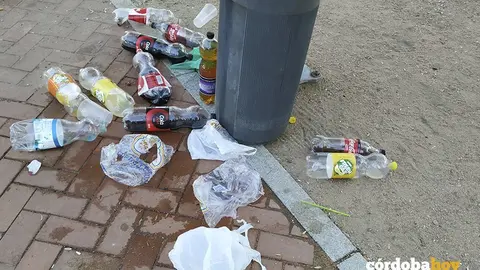 Efectos de un botell&oacute;n en una imagen de archivo