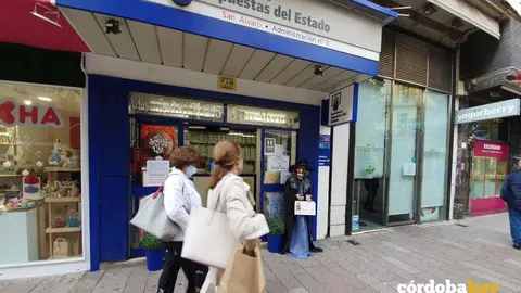 Oficina de loter&iacute;a San &Aacute;lvaro, en Cruz Conde, en una imagen de archivo