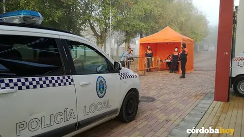 Puesto de b&uacute;squeda de la mujer desaparecida en Montilla