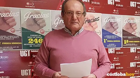Jaime Sarmiento, responsable de Salud Laboral en UGT C&oacute;rdoba