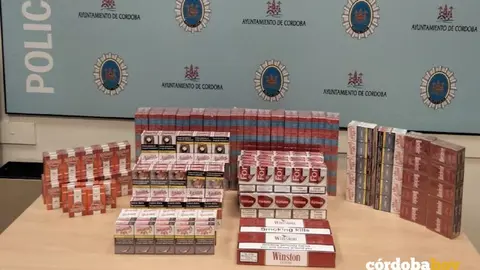 Tabaco requisado por la polic&iacute;a local