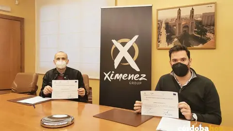 Firma del convenio de Ximenez Group con el IES Juan de la Cierva