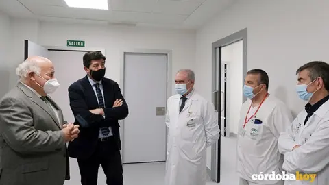 Jes&uacute;s Aguirre y Juan Mar&iacute;n en el Hospital Infanta Margarita de Cabra