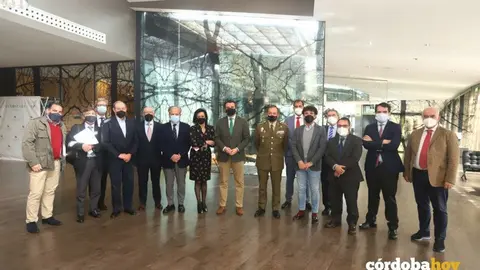 Consejo de gobierno de Construcor junto al alcalde y otras personalidades, en una imagen de archivo