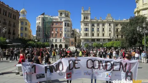 Manifestaci&oacute;n en apoyo de la cultura durante la pandemia en marzo de 2021