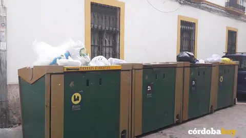 Contenedores en la calle Mu&ntilde;ices