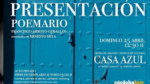 Fragmento del cartel de la presentaci&oacute;n del libro de Francisco Arroyo