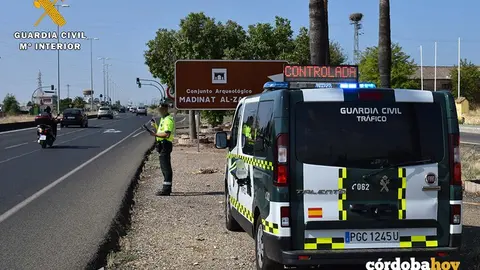 Control de velocidad de la Guardia Civil de C&oacute;rdoba