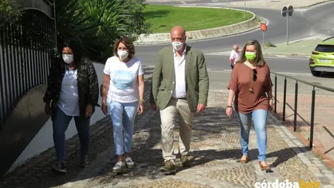 Susana D&iacute;az a su llegada hoy a los Jardines de Sansue&ntilde;a