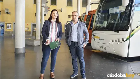 Cristina Casanueva en la estaci&oacute;n de autobuses en una imagen de archivo