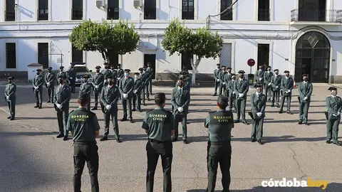 Los agentes alumnos de la Guardia Civil en la Comandancia de C&oacute;rdoba, en una imagen de archivo