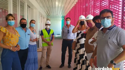Autoridades y responsables en la obra del CEIP San Juan de la Cruz