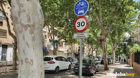 Calzada compartida y limitada a 30 kil&oacute;metros por hora