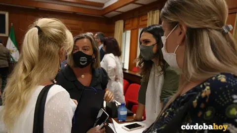 Un grupo de concejalas en el Pleno de septiembre de 2021