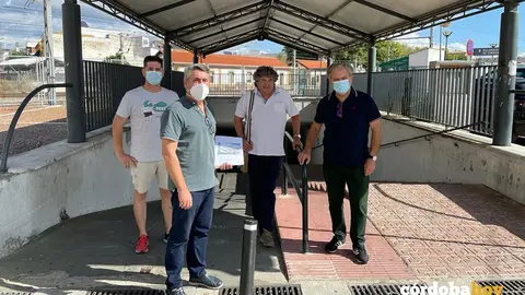 Salvador Fuentes (derecha) en Villarrubia