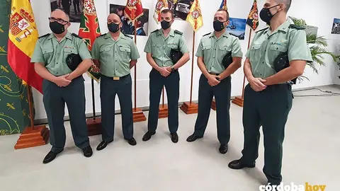 Los cinco agentes del Equipo @ de C&oacute;rdoba