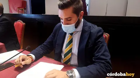 Miguel Castellano en un Pleno de la Diputaci&oacute;n