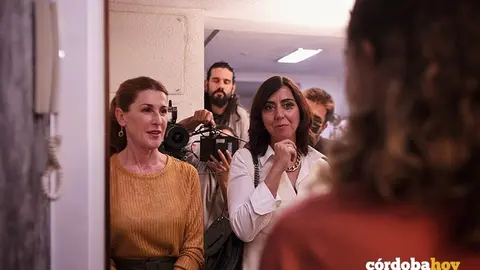 Mar Abascal y Carmen Ruiz en un momento del rodaje de 'Sa&uacute;l'